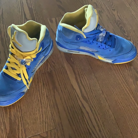 Jordan 5 Retro JSP Laney Varsity Royal 100% Authentic Lightly Worn 5 Times - Picture 3 of 4